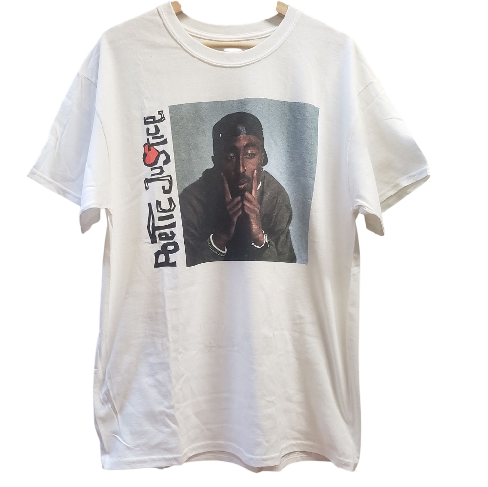 Poetic Justice T Shirt Tupac Movie 2Pac Classic White Size L